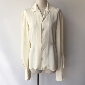 Vintage Jean Paul Gaultier crêpe 1990’s blouse 42